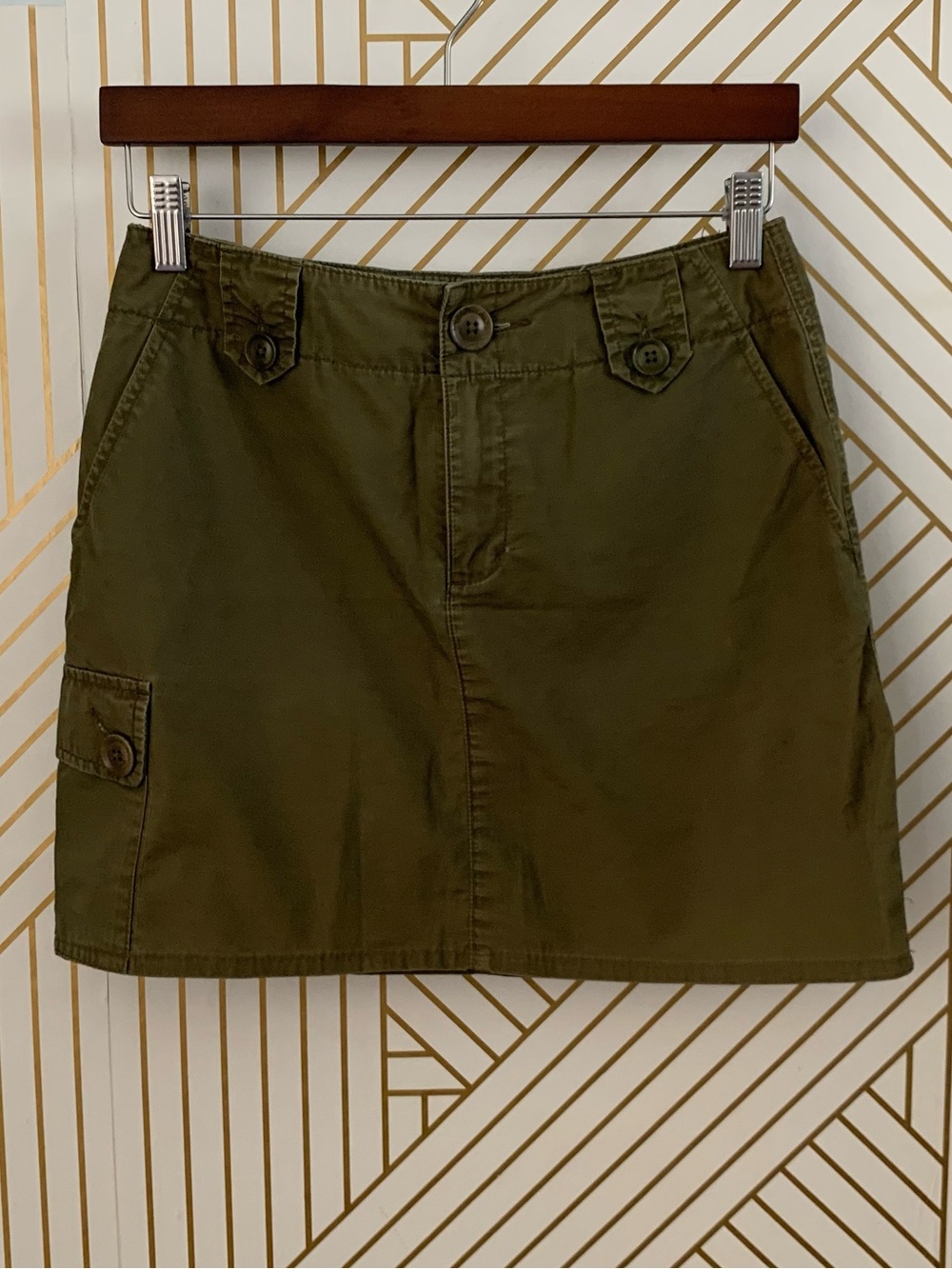 Eddie Bauer 100% Cotton Vintage 90's Y2K Cargo Utility Skirt Gorpcore Chino 2